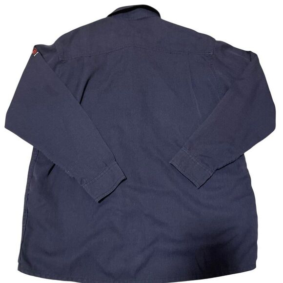 Red Wing 66321 FR Flame Resistant CAT 2 Blue Work Shirts Men's Sz Large Regular - Picture 7 of 7